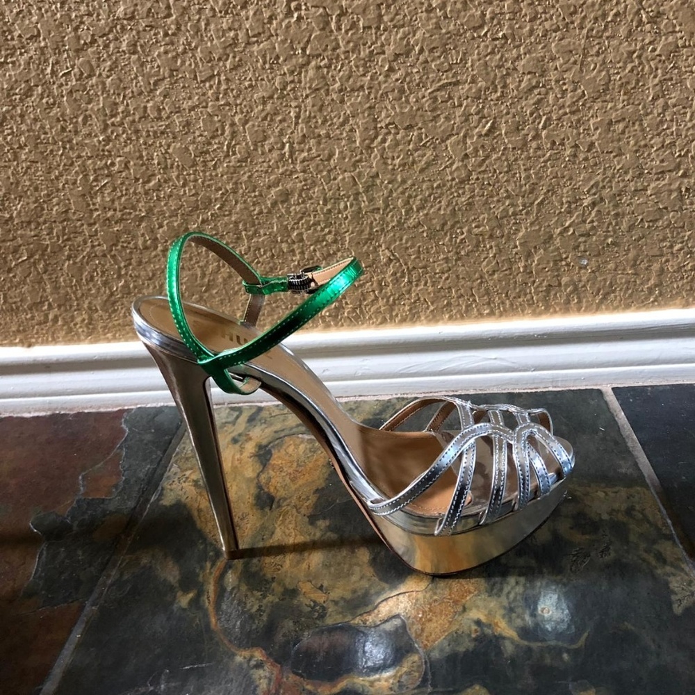 Sexy strappy platform heels